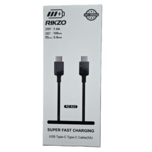 کابل شارژ سریع Type-C به Type-C ریکزو مدل RZ-S23 با پشتیبانی از PD