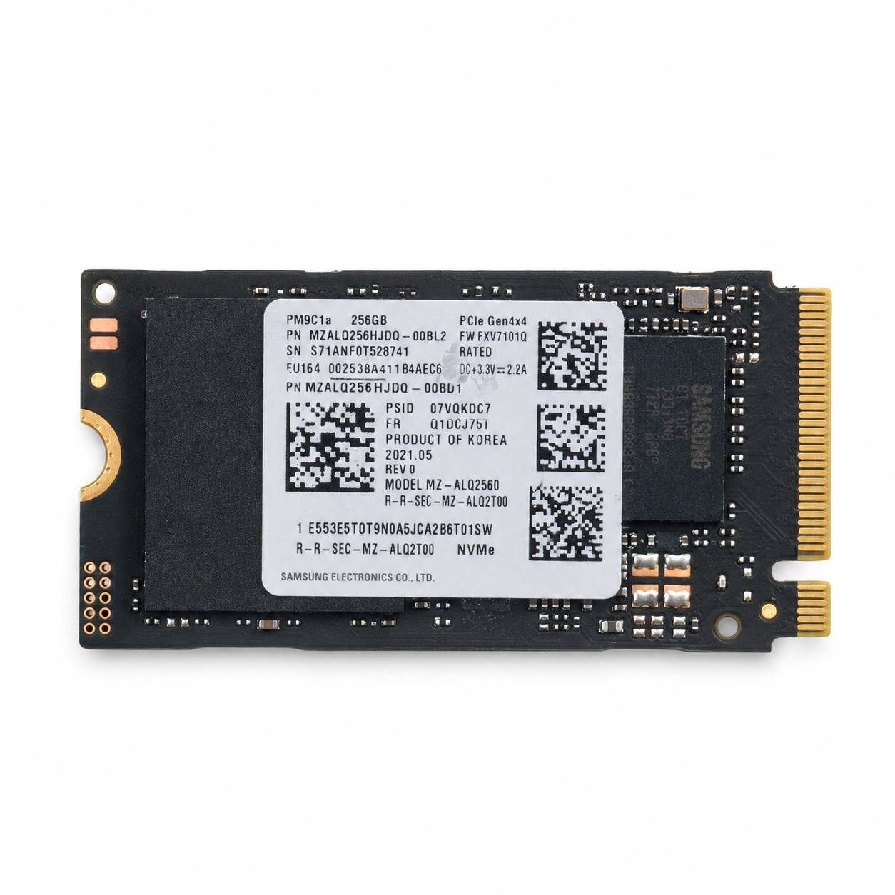 حافظه SSD استوک سامسونگ M.2 مدل PM9C1a ظرفیت ۲۵۶ گیگابایت NVMe